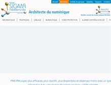 Tablet Screenshot of groupesigma.fr